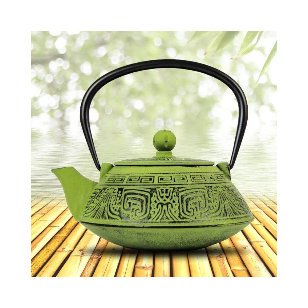 Théière En Fonte Noire IBILI – 1 Litre, Intérieur émaillé, Compatible Induction – Garde Le Thé Au Chaud Longtemps