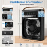 Rafraîchisseur d'air, humidificateur d'air, ventilateur USB