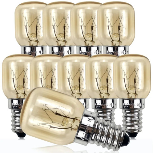 Lot de 10 ampoules 15W E14 pour lampe de sel
