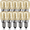 10 ampoules 15W culot E14 résistantes à 300 °C
